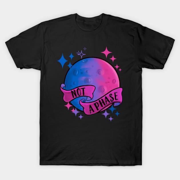 Not A Phase Bisexual Moon T-Shirt by Eugenex